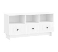 vidaXL TV Cabinet High Gloss White 102 x 34.5 x 50 cm Engineered Wood