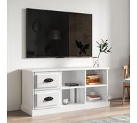 vidaXL TV Cabinet High Gloss White 102x35.5x47.5 cm Engineered Wood