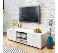 vidaXL TV Cabinet High-Gloss White 140x40.5x35 cm