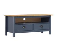 Vidaxl Tv Cabinet Hill Grey 110X40X47 Cm Solid Pine Wood