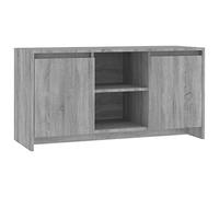 vidaXL TV Cabinet Home Bedroom Living Room Furniture Stereo Hifi Low Plasma Storage Cabinet Lowboard TV Table Unit Stand Grey Sonoma Chipboard