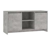 vidaXL TV Cabinet Home Bedroom Living Room Furniture Stereo Hifi Low Plasma Storage Cabinet Lowboard TV Table Unit Stand Concrete Grey Chipboard