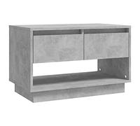 vidaXL TV Cabinet Home Living Room Furniture Lowboard Stereo Hifi Drawer Cabinet TV Stand Unit Entertainment Centre Concrete Grey Chipboard