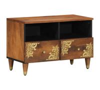 vidaXL TV Cabinet Honey Brown 70 x 33 x 46 cm Solid Mango Wood