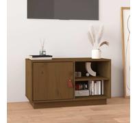 vidaXL TV Cabinet Honey Brown 70x34x40 cm Solid Wood Pine UK HOT