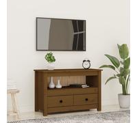 (Honey brown) vidaXL Solid Wood Pine TV Cabinet TV Console Media HiFi Cabinet Multi Colours