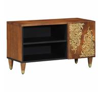 vidaXL TV Cabinet Honey Brown 80 x 33 x 46 cm Solid Mango Wood