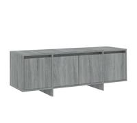 vidaXL TV Cabinet Living Room Bedroom Furniture Modern Lowboard Stereo Hifi Low Storage Cabinet TV Stand Entertainment Centre Grey Sonoma Chipboard