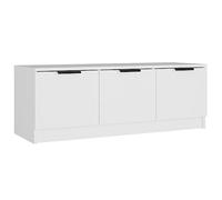 vidaXL TV Cabinet Living Room Furniture Sideboard HiFi Cabinet Entertainment Centre TV Stand Console Media Unit White Engineered Wood