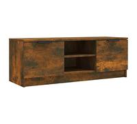 vidaXL TV Cabinet Living Room Furniture Sideboard TV Stand Unit Console Entertainment Centre Media Cabinet with Shelf Smoked Oak Engineered Wood