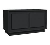 vidaXL TV Cabinet Media Furniture Sideboard Entertainment Centre TV Console Media Unit HiFi Cabinet Black 80x35x45 cm Engineered Wood