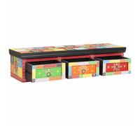 vidaXL TV Cabinet Multicolour 100 x 30 x 24 cm Solid Mango wood