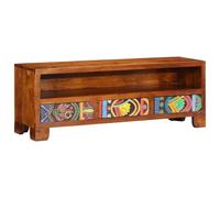 vidaXL TV Cabinet Multicolour 110x30x40 Solid Wood Acacia TV stand