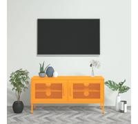 vidaXL TV Cabinet Mustard Yellow 105x35x50 cm Steel