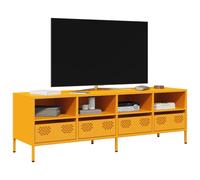 vidaXL TV Cabinet Mustard Yellow 135x39x43.5 cm Cold-rolled Steel