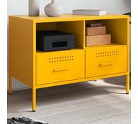 vidaXL TV Cabinet Mustard Yellow 68x39x50.5 cm Steel