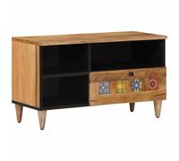 vidaXL TV Cabinet Natural 80 x 33.5 x 46 cm Solid Mango Wood