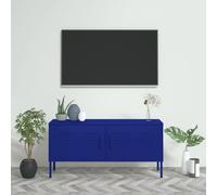 Vidaxl Tv Cabinet Navy Blue 105X35X50 Cm Steel