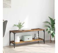 vidaXL TV Cabinet Old Wood 100 x 33 x 41 cm Engineered Wood and Iron