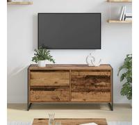 vidaXL TV Cabinet 100 x 36 x 49.5 cm Old Wood Engineered Wood - Brown, Brown