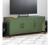 Modern TV Cabinet TV Stand TV Unit Entertainment Centre Cold-Rolled Steel vidaXL