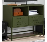 vidaXL TV Cabinet Olive Green 68x39x60.5 cm Steel