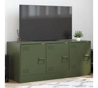 Vidaxl Tv Cabinet Olive Green 99X39X44 Cm Steel