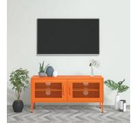 Vidaxl Tv Cabinet Orange 105X35X50 Cm Steel