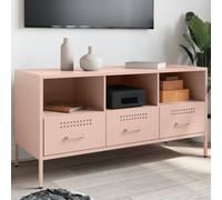vidaXL TV Cabinet Pink 100.5x39x50.5 cm Steel