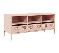 vidaXL TV Cabinet Pink 101.5x39x43.5 cm Cold-rolled Steel TV stand
