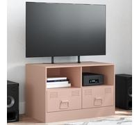 vidaXL TV Cabinet Pink 67x39x44 cm Steel