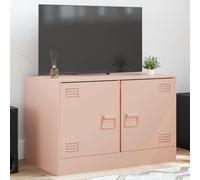 vidaXL TV Cabinet Pink 67x39x44 cm Steel