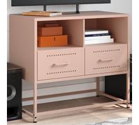 vidaXL TV Cabinet Pink 68x39x60.5 cm Steel