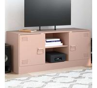 vidaXL TV Cabinet Pink 99x39x44 cm Steel