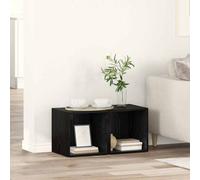 vidaXL TV Cabinet Set 2 pcs 37 x 35 x 37.5 cm Black Engineered Wood