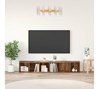 vidaXL TV Cabinet Set 2 pcs Old Wood 37 x 35 x 107cm Engineered Wood