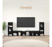 TV Cabinet Set Wall-mounted 4 pcs Engineered Wood Wall-Mounted Display vidaXL