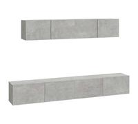 vidaXL TV Cabinet Set 4 Piece Living Room Sideboard Entertainment Centre TV Cons