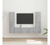 vidaXL TV Cabinet Set 6 pcs Grey Sonoma Engineered Wood