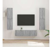 vidaXL TV Cabinet Set 6 pcs Grey Sonoma Engineered Wood