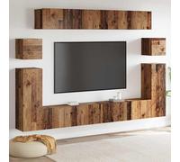 vidaXL TV Cabinet Set 8 pcs Old wood Medium 30.5 x 30 x 30 cm