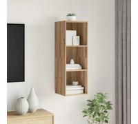 vidaXL TV Cabinet Set 37 x 37 x 107 cm Artisan Oak Engineered Wood, Brown