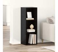 vidaXL TV Cabinet Set Black 72 x 35 x 37 cm Engineered Wood