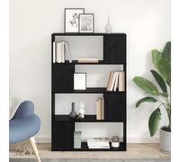 vidaXL TV Cabinet Set Black 80 x 24 x 125 cm Engineered Wood