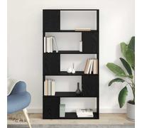 vidaXL TV Cabinet Set Black 80 x 24 x 156 cm Engineered Wood