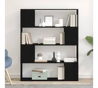 vidaXL TV Cabinet Set Black Oak 100 x 24 x 124.5 cm Engineered Wood