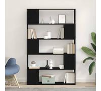 vidaXL TV Cabinet Set Black Oak 100 x 24 x 155 cm Engineered Wood