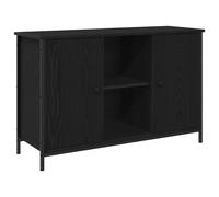 vidaXL TV Cabinet Set Black Oak 101 x 35 x 65 cm Engineered Wood
