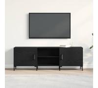 TV Cabinet Set Black Oak 150 x 30 x 50 cm Engineered Wood