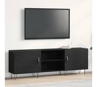 Vidaxl Tv Cabinet Black Oak Engineered Wood Large Tv Cabinet, Black